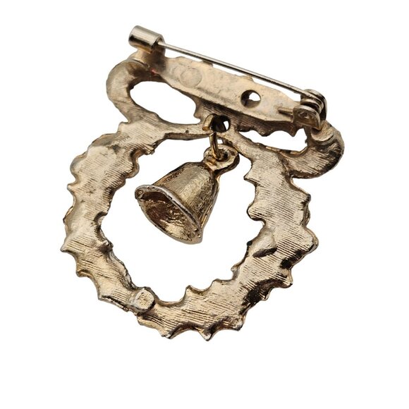 VTG Brooch Set 3PC Christmas Novelty Holiday Angel Dove Wreath Figural Pins - Picture 10 of 16